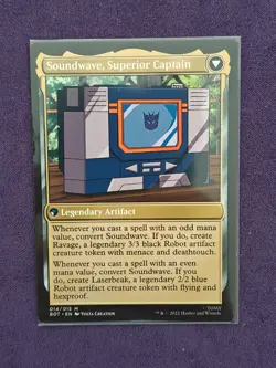 MTG Soundwave, Sonic Spy/Superior Captain Transformers 014/015 Regular Mythic - Image 2
