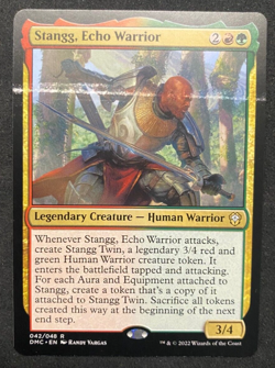Stangg Echo Warrior - MTG Magic - Dominaria United - Misprint - Image 1