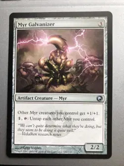 Myr Galvanizer x1 Scars of Mirrodin EX+ Condition See Pics Front/Back - Image 1