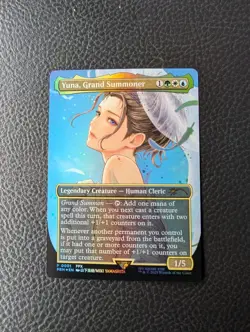 Yuna Grand Summoner Borderless Foil Promo Magic The Gathering MTG Final Fantasy - Image 1