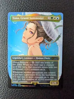 Yuna Grand Summoner Borderless Foil Promo Magic The Gathering MTG Final Fantasy - Image 2