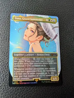 Yuna Grand Summoner Borderless Foil Promo Magic The Gathering MTG Final Fantasy - Image 3