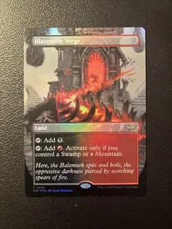 Blazemire Verge (Borderless) Duskmourn: House of Horror Foil - Image 1