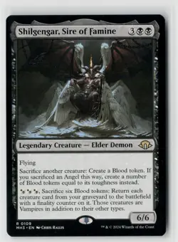 MTG Modern Horizons 3 Shilgengar, Sire Of Famine x1 NM Rare - Image 1