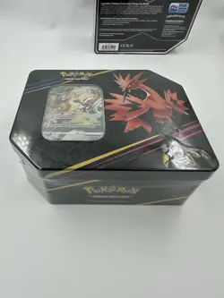 Pokemon TCG Crown Zenith Tin Set of 3 Galarian Moltres Zapdos Articuno In Hand - Image 5