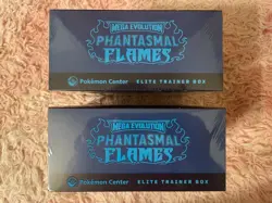 Lot of 2 Pokemon Center (PC) Phantasmal Flames ETB Elite Trainer Box Sealed Mega - Image 3