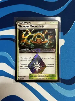 Thunder Mountain 191/214 - Lost Thunder Prism Star Pokemon TCG - (LP) - Image 1
