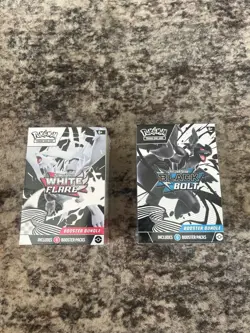 Pokemon Black Bolt and White Flare Booster Bundle Set of 2 Sealed New - Image 1