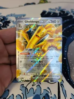 1x Gholdengo ex 139/182 Pokemon Paradox Rift Double Rare Holo NM - Image 3