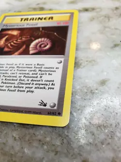 Mysterious Fossil 62/62 Fossil Set Common WOTC Pokemon TCG Mint Condition!! - Image 2