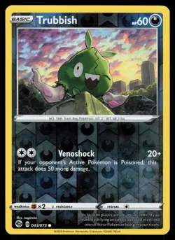 Trubbish 043/73 Reverse Holo Pokemon Champion's Path LP - Image 1