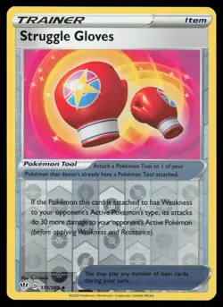 Struggle Gloves 171/189 Reverse Holo Pokemon Darkness Ablaze LP - Image 1