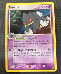 Banette 1/100 Holo Rare EX Crystal Guardians Pokemon TCG - LP - Image 1