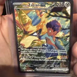 Pokemon TCG Journey Together Full Art Hop's Zacian EX 186/159 NM Condition - Image 4