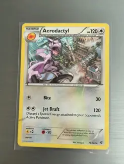 Aerodactyl Regular 76/124 Fates Collide 2016 Pokemon TCG Lightly Played Cond - Image 1