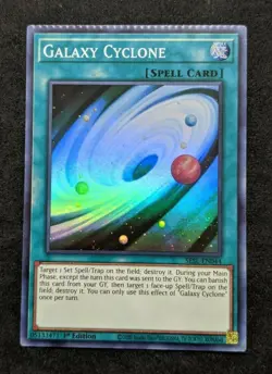 Yugioh Crimped Misprint Galaxy Cyclone SESL-EN044 - Image 1
