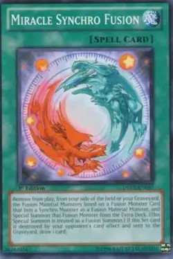 1 x Miracle Synchro Fusion - DREV-EN057 - Common - Unlimited Edition Near Mint, - Image 1