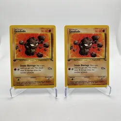(1x) GEODUDE Pokemon Card - WOTC - 1st Edition - Fossil - 47/62 - NM Near Mint - Image 1