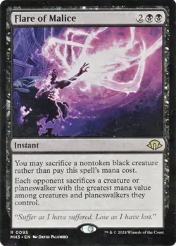 * FLARE OF MALICE * MODERN HORIZONS 3 * NM * MTG * Magic Card - Image 1