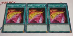 Yu-Gi-Oh Cards 3x Double Cyclone SGX1-END15 Common 1st Edition Speed Duel Items. - Image 1
