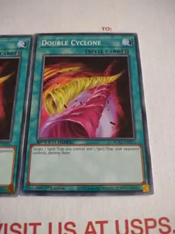 Yu-Gi-Oh Cards 3x Double Cyclone SGX1-END15 Common 1st Edition Speed Duel Items. - Image 4