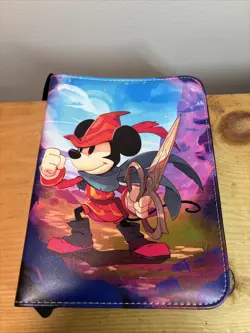 Mickey Mouse Brave Little Tailor Binder Disney Lorcana TCG Holds 200 Cards - Image 1