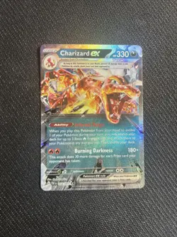 Charizard EX 054/091 Paldean Fates Holo Double Rare Pokemon Card TCG English NM - Image 1