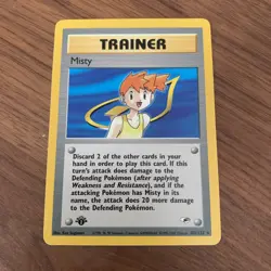 1st edition trainer Pokemon card bundle- Giovanni, Misty & Lt. Surge - Image 2