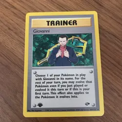 1st edition trainer Pokemon card bundle- Giovanni, Misty & Lt. Surge - Image 4
