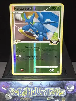 Pokemon Card Heracross 24/111 Reverse Holo Rare Rising Rivals Light Play - Image 1