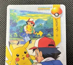 Ash Pikachu 5 1998 Carddass Anime Collection Japanese Pokemon Card LP very rare - Image 5
