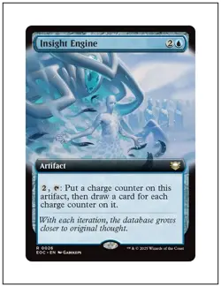 1x Insight Engine, Extended Art, Edge of Eternities Commander, Magic MTG NM - Image 1