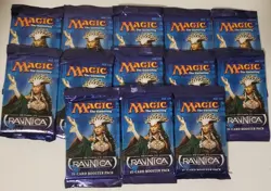 LOT OF 13 MTG: Magic the Gathering TCG Return to Ravnica Booster Packs Sealed #1 - Image 1