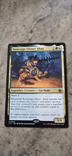 Sovereign Okinec Ahau The Lost Caverns of Ixalan Regular Cat Noble Mythic MTG NM - Image 1