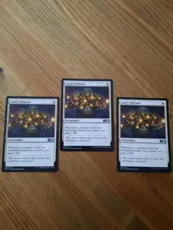 MTG Magic the Gathering - 3 x Ajani's Welcome - M19- Ex/nm - Image 1