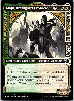 Maja, Bretagard Protector Showcase Magic The Gathering Kaldheim Light Play X1 - Image 1