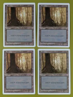 Swamp (441) x4 Fifth Edition 5th 4x Magic the Gathering MTG White Border - Image 1