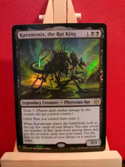 Karumonix, the Rat King FOIL Promo - Phyrexia: All Will be One - Rare - NM - MTG - Image 1