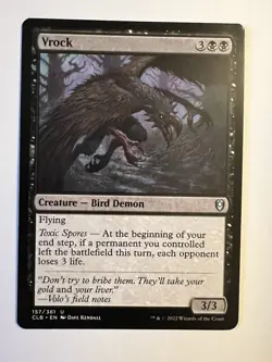 MTG Vrock (157/1023) Commander Legends Battle for Baldur's Gate NM Magic - Image 1