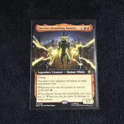Electro, Assaulting Battery (Extended Art) Marvel's Spider-Man Regular Near Mint - Image 3