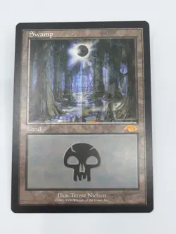 MTG Guru Land GURU SWAMP VG / RARE -MANA MANSION - Image 1