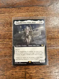 Rosa, Resolute White Mage Extended Art Non-Foil Rare [NM] - MTG FIN - Image 1