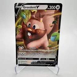 Pokemon Greedent V 053/072 Ultra Rare Holo Shining Fates Near Mint - Image 1