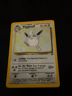 2000 Pokemon Base Set 2 Wigglytuff #19/130 Holo Rare MP Vintage - Image 1