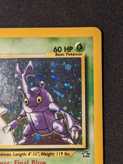 Heracross - 6/111 - Neo Genesis Holo Rare Unlimited - Vintage WOTC Pokemon - LP - Image 3
