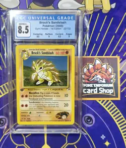 2000 Brock's Sandslash Pokemon Gym Heroes 1st Edition 23/132 CGC 8.5 - Image 1