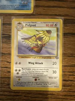 Lot Of 3 Vintage Non-holo Rares Pokemon Jungle Lapras, Clefable, Pidgeot - Image 3