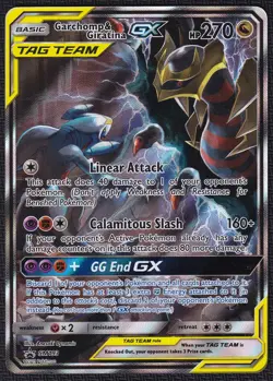 Pokemon Garchomp & Giratina GX SM193 Alt Art Black Star Promo - Image 1