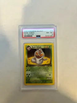 2000 POKEMON ROCKET 1ST EDITION #19 DARK ARBOK PSA 8 - Image 1