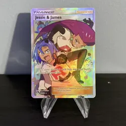 Jessie & James Team Rocket Pokemon TCG 68/68 single holo trainer - Hidden Fates - Image 1